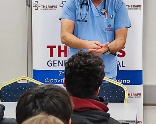 Εκπαιδευτική επίσκεψη μαθητών της Β’ Λυκείου της Λεοντείου Σχολής στο Therapis General Hospital